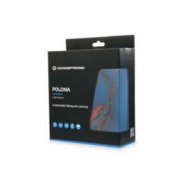 Casques avec Microphone Conceptronic CCHATSTARU2R Noir Rouge 2 m