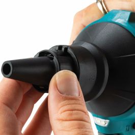Makita DAS180Z - Souffleur sans fil 18V à batterie Li-Ion, nettoyage sec, niveau sonore 79 dB, couleur noir et bleu
