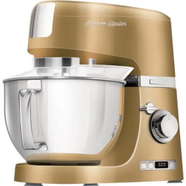 Sencor STM 7877CH - Robot pâtissier - Moteur 1000 W, 8 vitesses, bol inox 4,5 L, éclairage LED - Pour pétrir, fouetter, mélanger - Accessoires amovibles