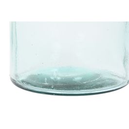 Vase Home ESPRIT Transparent Joncs Cristal recyclé Naturel 25 x 25 x 75 cm