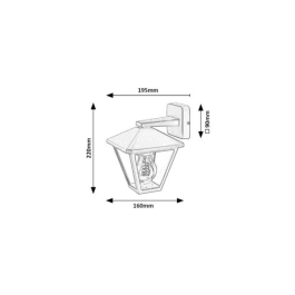 RABALUX Applique Extérieur Paravento E27 IP44 RAB-7147