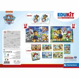 Clementoni Paw Patrol Set d'Activités Préscolaires 4 en 1 CLEM18291 - 2 Puzzles, 6 Cubes, 1 Cahier