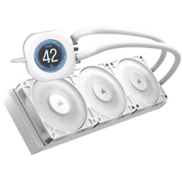 Corsair Nautilus 360 LCD White - Watercooling pour Processeur avec Écran LCD IPS de 5,3 cm - Ventilateurs RS120 - Compatible Intel LGA 1851 et AMD AM5 Precio: 259.092. SKU: B13DE3PYXA