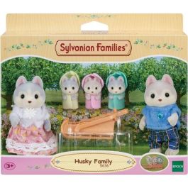 Sylvanian Families Famille Husky avec 5 Personnages Articulés et Vêtements Amovibles
