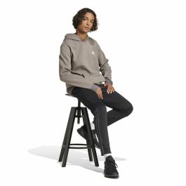 Sweat à capuche homme Adidas Seasonal Essentials Melange Hoodie Marron Beige