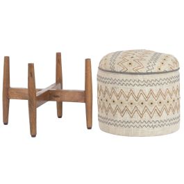 Repose-pied Home ESPRIT Beige Urbaine 40 x 40 x 52 cm