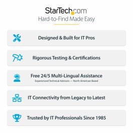 Câble USB Startech DP21-3M-DP40-CABLE Noir 3 m