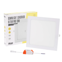 BX3 LIGHT Plaque LED Carrée BX3-GP-LZ-6-WW 18W 1350Lm 3000K 40000h - Éclairage Intérieur Empotable ou de Surface