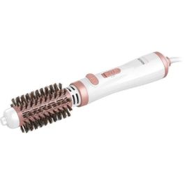 Sencor SHS 0910GD Brosse à air chaud professionnelle avec rotation automatique, 1000 W, céramique et sanglier, 2 réglages de vitesse/température, cordon pivotant 360°, Or/Blanc