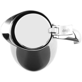 Emsa 502489 Isolierkanne, Edelstahl, 1 Liter, Easy Open Verschluss, Eleganza