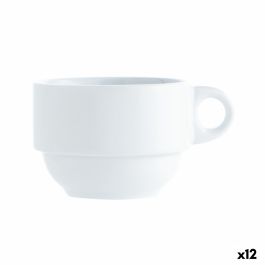 Tasse de café et de thé Quid Basic Blanc 250 ml (12 Unités)