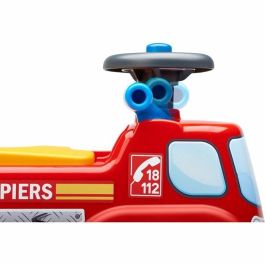Falk Camion de pompier porteur enfant avec volant directionnel et klaxon