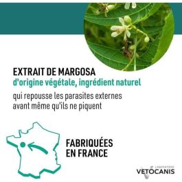 Vetocanis 4 Pipettes Anti-Puces et Anti-Tiques pour Chiens Grandes Tailles 20-40kg