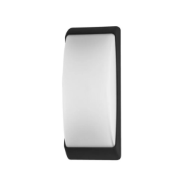 RABALUX Applique Extérieure Opole 1xE27 IP65 RAB-7797 - Luminaire Mural Carré Noir Mat avec Écran Blanc pour Terrasse