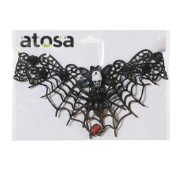 Collier noir avec pendentif araignée pour Halloween - Accessoire pour costume, fête et looks gothiques