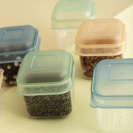 Ensemble de contenants de cuisine hermétiques empilables Quid Minimal 5 x 5 x 6 cm 6 Pièces