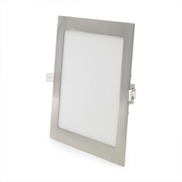 Placa LED 18W 1217Lm 2700K Carrée Nickel Satiné 50.000H [GL-CL-S18N-WW]