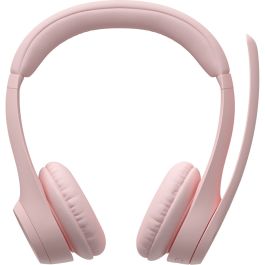 Logitech Casque sans fil Bluetooth Zone 300 avec microphone antibruit pour PC - Rose