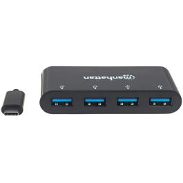 MANHATTAN USB 3.1 Gen1 TypC-Hub 4 USB A-Ports Strom über USB