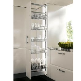 VIBO Bastidor Columna Tila H1693/1993 F497 Gris Métallisé Réglable en Hauteur