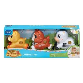 Vtech Tut Tut Animo Bisous Set de Trio Perro Gato Vaca Multicolor - Langue Français VTE3417764268053