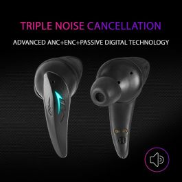 Casques avec Microphone Mars Gaming MHIULTRAW Noir