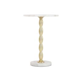 Table d'appoint Home ESPRIT Blanc Doré 41 x 41 x 57 cm