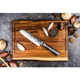 Style De Vie STY8720039620186 Planche à découper Antidérapante en Acacia avec Rainure et Poignée - 40 x 29 x 3 cm