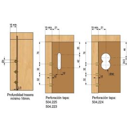 ITALIANA FERRAMENTA Tapa Embellecedora Para Libra H1-H2-H3 Acabado Niquel Simple