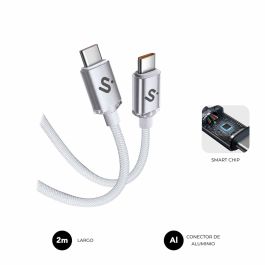 Câble USB-C vers USB-C Subblim OPTIMUS Blanc 2 m