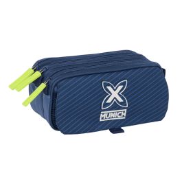 Trousse Fourre-Tout Triple Munich Blue indigo Bleu 21,5 x 10 x 8 cm Precio: 19.5. SKU: B17Y4JXZG5