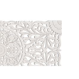 GINER Y COLOMER Panneau de tête de lit décoratif en MDF blanc vieilli, 166 cm de large, à poser ou à fixer au mur