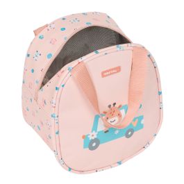 Sac glacière goûter Safta Jirafa Corail 19 x 22 x 14 cm