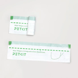 PETKIT - Lot de 5 rouleaux de 20 sacs à liens coulissants pour litière automatique, 8 L, résistants