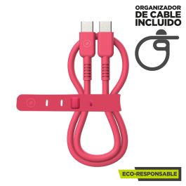 Câble USB-C vers USB-C Muvit for Change Magenta 1,2 m