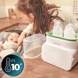 Cecotec Chauffe-biberon double Nana BabyCare blanc avec 4 modes et stérilisateur