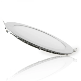 Plaque LED Circulaire 18W 1800Lm 4200K Aluminium Blanc [GR-RDP1305-18W-W]