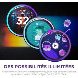 Watercooling - NZXT - RL-KR24E-W2 - Kraken Elite 240 RGB - Écran 2.72, panneau RGB personnalisable et ventilateurs RGB - Blanc