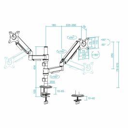 Monitor Gaming TooQ DB1533TNR-B 17"-32"