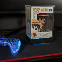 Konix Boîte d'affichage LED pour figurines Compatible Funko Pop / Banpresto Qposket Éclairage RGB Câble USB Référence 3328170302814