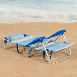 Chaise de Plage Aktive 47 x 82 x 49 cm (2 Unités)