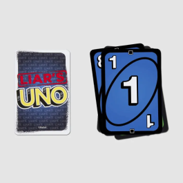 Uno JLH43 Liar's - Jeu de cartes pour menteurs et bluffeurs, adapté aux daltoniens, dès 7 ans