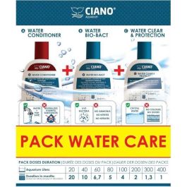 Traitement aquarium - CIANO - Pack Water Care 3 x 100 ml - Eau cristalline, santé poissons, entretien rapide