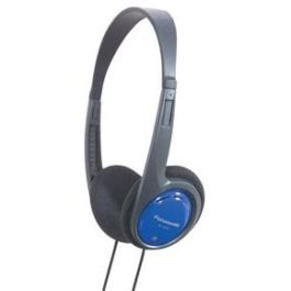 Panasonic RP-HT010E Casque arceau supra-aural avec fil - Fréquence 16-22000 Hz, 60 g, Noir et Bleu