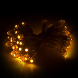 Pixel LED 0.1W 2Lm 9Mm 5V Epistar Jaune (Chaîne 50 Unités) Durée 50.000H [DE-PIX-9-Y]