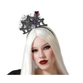Couronne Diadème Halloween Toile d'Araignée Noir Femme Adulte - Accessoire Déguisement Sorcière Fantaisie avec Détails Brillants, Tulle et Plumes Precio: 10.5. SKU: B1HXNT4B8Z