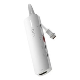 Hub USB Linq Byelements LQ49051 Blanc Gris