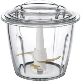 Sencor SCB 6150SS-EUE3 - Hachoir Électrique 800 W avec bol en verre de 1.5 L, 4 lames titane pour viande, légumes, purées, mayonnaise, base antidérapante