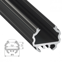 Profilé Aluminium MICO 2,02M - Lacadé Blanc