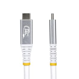 Câble USB Startech CC1M80GUSB4CABLEW Blanc 1 m